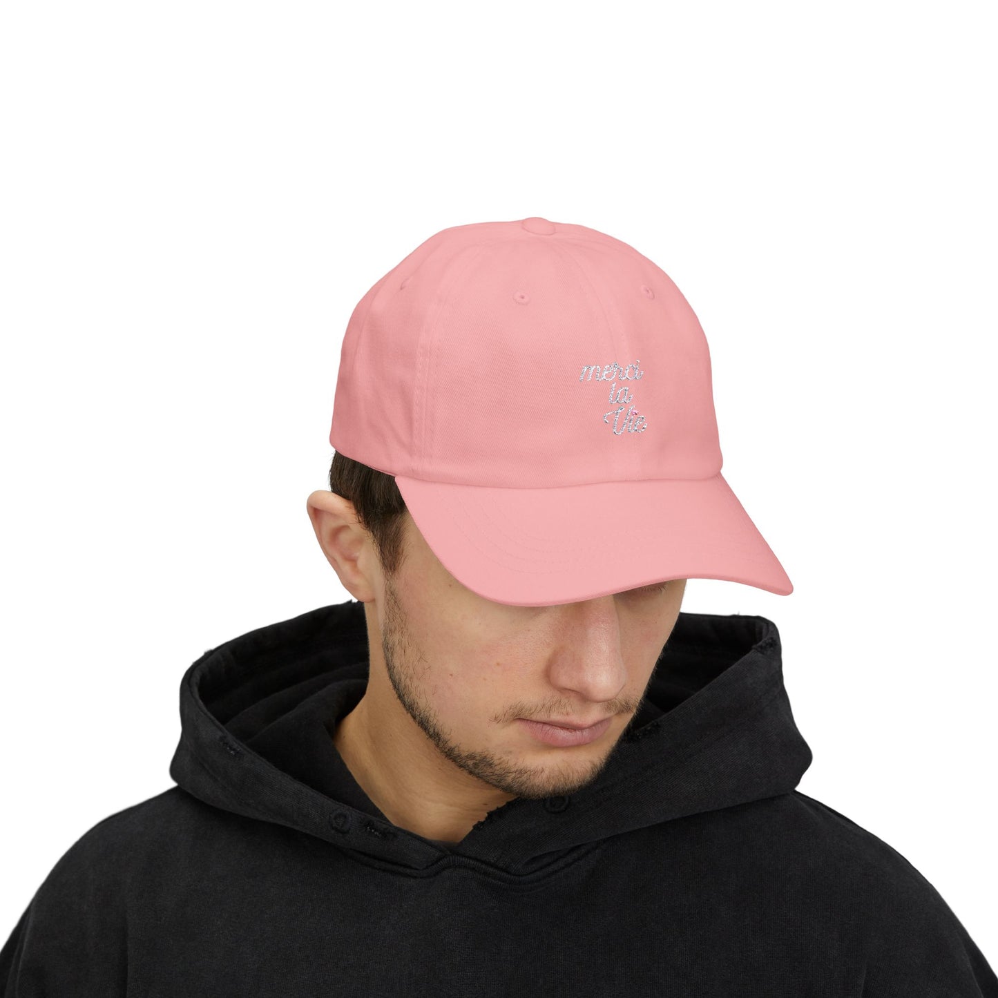 Casquette Merci la vie - Logo blanc