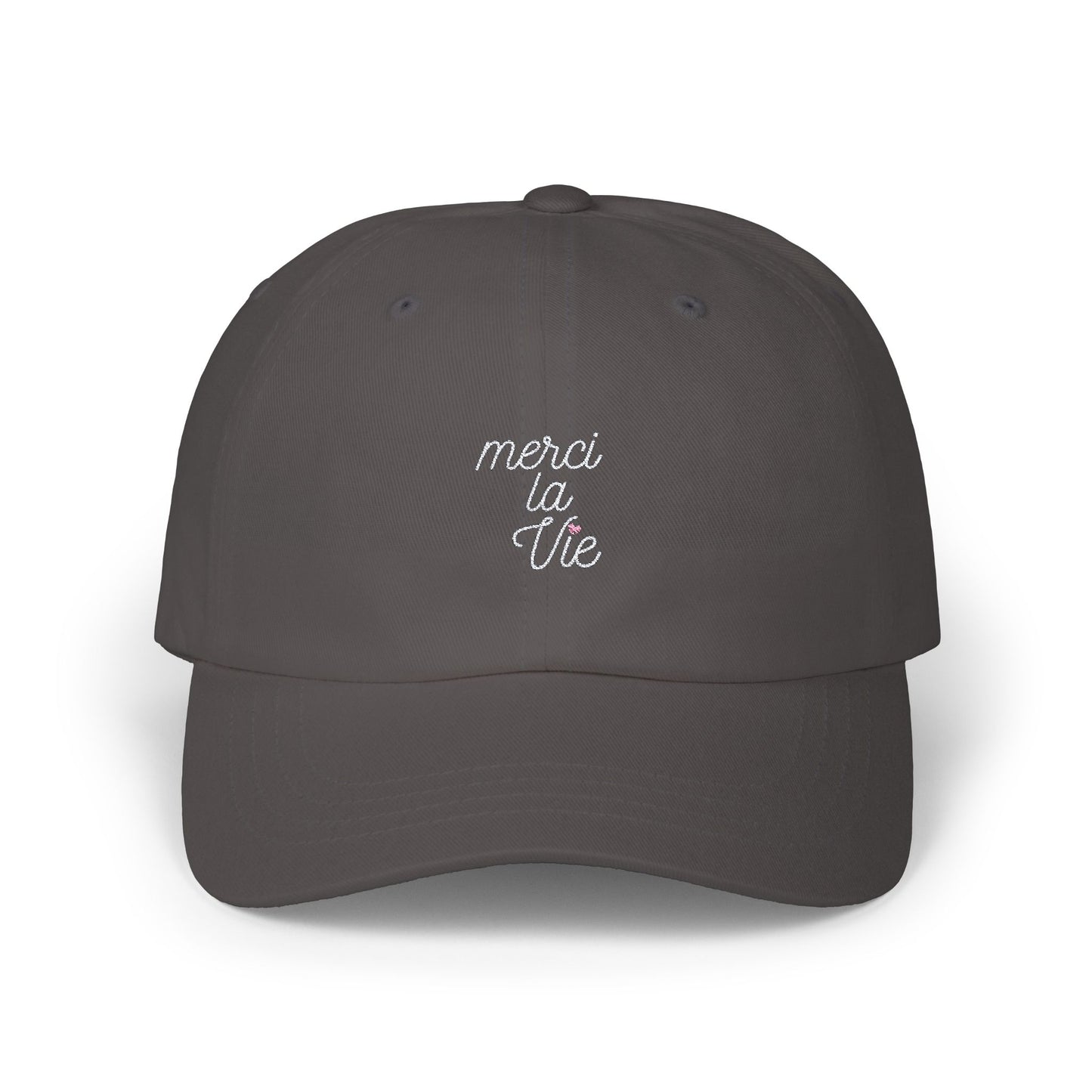 Casquette Merci la vie - Logo blanc