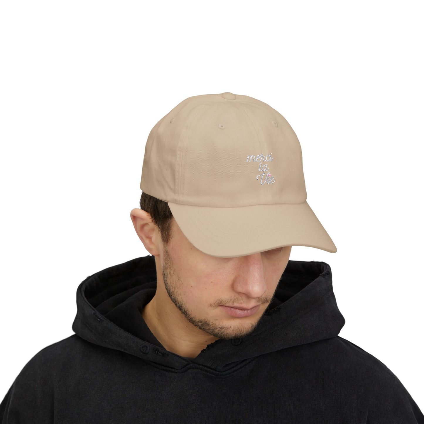 Casquette Merci la vie - Logo blanc